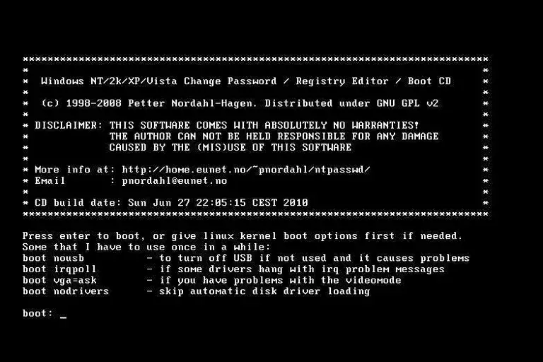 Offline-nt-Password-Registry-Editor