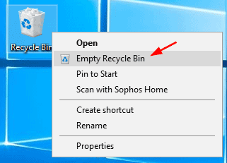 Empty Recycle Bin