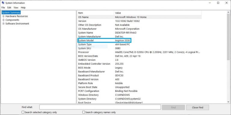 How to Find Model Number of Your Computer in Windows 10 - StuffRoots