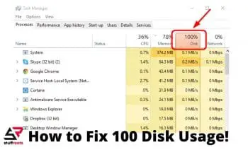 How to Fix 100 Disk Usage!