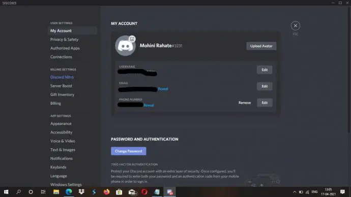 how to delete a discord account 2