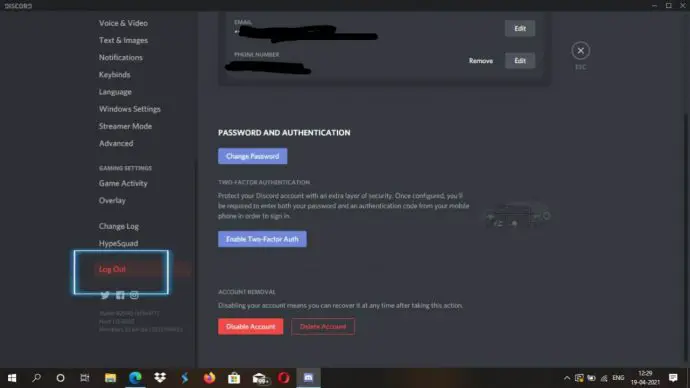 how to log out of discord (2)