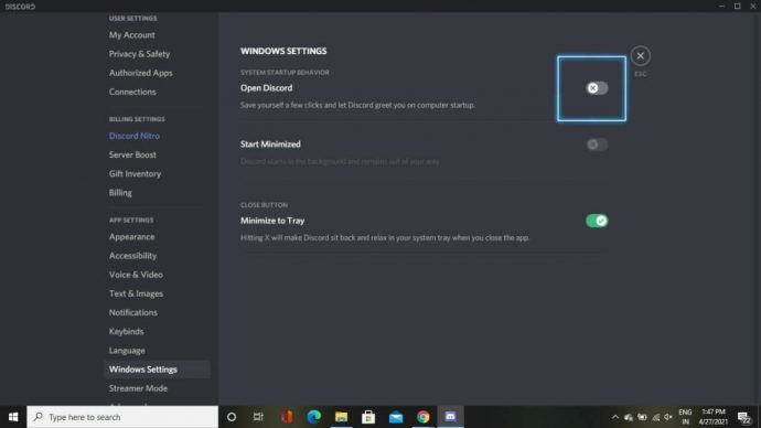 how to stop discord from opening on startup (3)