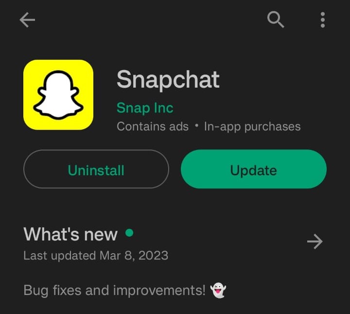 Update Snapchat