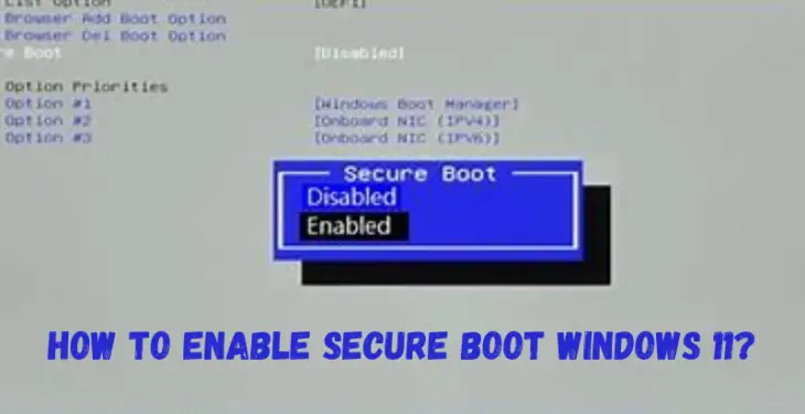 How To Enable Secure Boot Windows 11?