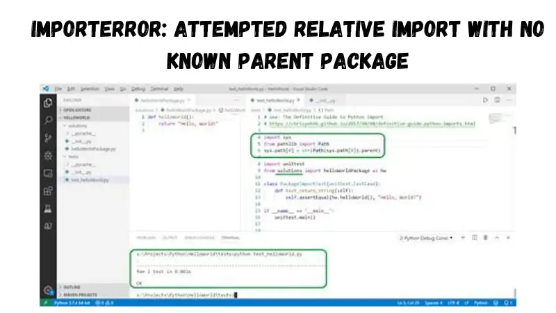 ImportError: Attempted Relative Import with No Known Parent Package