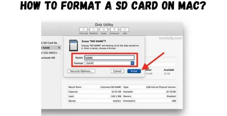 How to Format a SD Card on Mac?